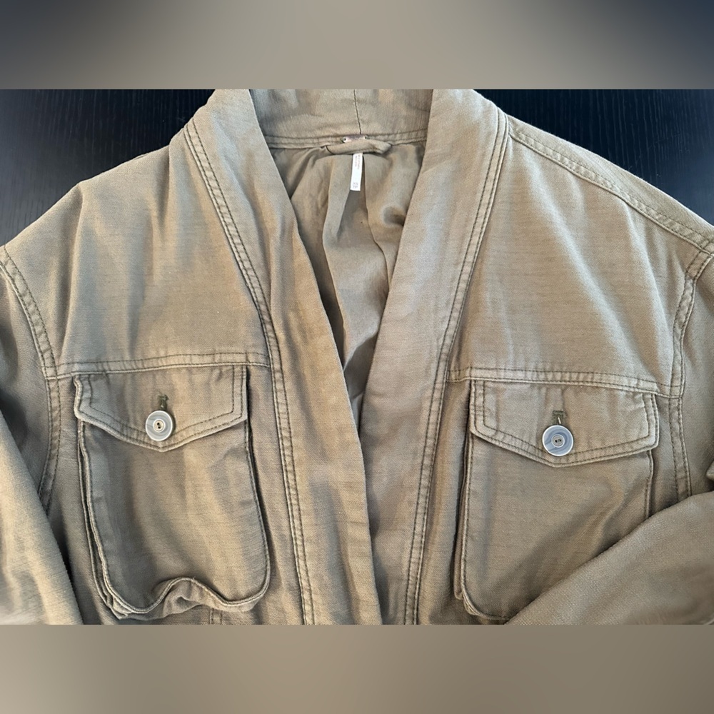 Free People Belted Wrapped Military
Jacket - Picture 4 of 11